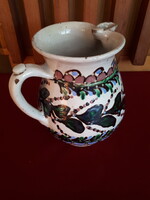 Lázi János hódmezővásárhelyi szecessziós majolika kancsó