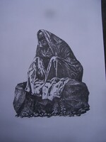 Vén Zoltán (1941-): St. Buldus - lapméret: 70x49 cm