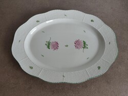 Herendi Tertia nagy méretű ovális, sültes, pecsenyés tál. Meretei:41x31x4,5cm