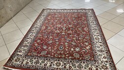 4037 KIÁRUSÍTÁS Hindu Tabríz kézi gyapjú perzsa szőnyeg 170X240CM