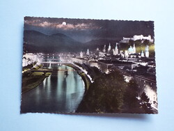 Képeslap (13) - Ausztria - Salzburg éjjel 1960-as évek