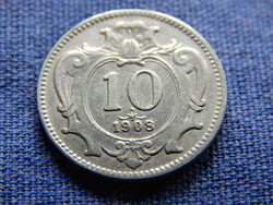 Osztrák-Magyar Monarchia Ferenc József 10 Heller 1908
