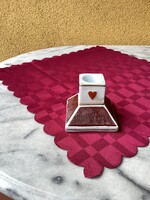 Antik porcelán gyufa tartó gyújtó felülettel.