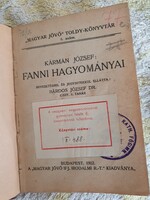 Kármán József: Fanni hagyományai 1922