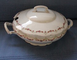 Régi porcelán levesestál