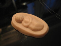 Műanyag kisded -Betlehembe dekoráció