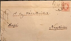 1898. századi magyar levél – viaszpecséttel Ferenc József portréjával