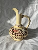 Zsolnay kiöntő méhsejt mintájú kettős fallal