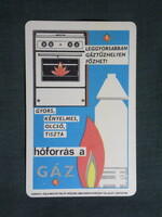 Kártyanaptár,Somogy Zala megyei iparcikk üzletek,Kaposvár,gáztűzhely,grafikai, 1968