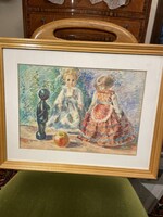 Ismeretlen Orosz Babák aquarel.