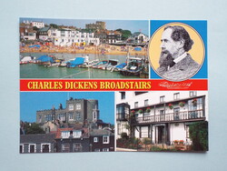 Képeslap (13) - Anglia - Broadstairs mozaik (Charles Dickens alkotói helye) 1990-es évek