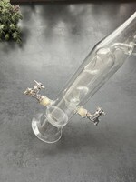 Különleges üveg pálinkás torony 2 csappal