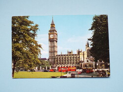 Képeslap (14) - Anglia - London - Big Ben és a Parlament tér 1960-as évek - (9x14 cm)