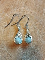 Akvamarin fülbevaló