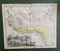 Nyugat-Afrika térkép reprodukció