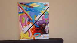 Földesi Barnabás: Hard Edge extrákkal - akril