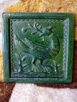 2601/15 Rusói Karcag kerámia madaras falikép