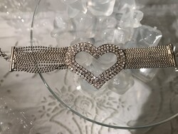 KARKÖTŐ -  RÉGI - 14 x 4 cm - FÉM - STRASSZ- HIBÁTLAN