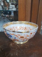 Alt Wien 1852-1859,Biedermeier Christian Fischer Kézi Festett,Aranyozott,Vastag Porcelán Kínáló Tál.