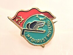 Szovjet Oroszország USSR "INTOURIST" fém kitűző 1960-as és 70-es évek