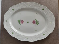Herendi Tertia nagy méretű ovális, sültes, pecsenyés tál. Meretei:47x35,5x5cm