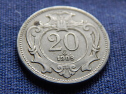 Osztrák-Magyar Monarchia Ferenc József 20 Heller 1908