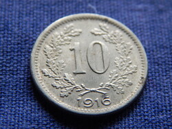 Osztrák-Magyar Monarchia Ferenc József 10 Heller 1916 (KM#2825)