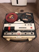 BRG Qualiton-Super M40 orsós magnó (1960/70-es évek), 3 sebesség, 110–220 V, nem tesztelt, felújítan