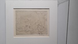 Vértes Marcell  rézkarc erotikus 2