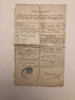 Marriage certificate (1892).