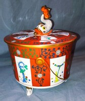 Ritka Herendi Gödöllő/Red Dynasty/Siang Rouge keksztartó