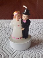 Wedding candle - Wedding cake decoration - Bride and groom