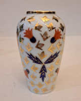 Zsolnay Art deco váza, jelzett, aranyozott, HIBÁTLAN, VITRIN ÁLLAPOT, 1930-as évek