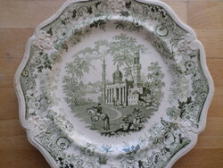 Antik angol Picturesque Asiatic Beauties fajansz tányér 22 cm