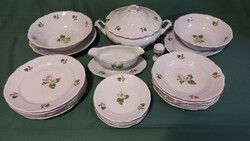 Walbrzych lengyel porcelán étkészlet 25 db-os ritka mintával