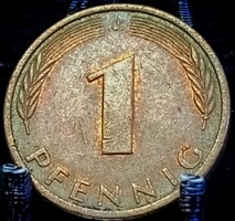 Németország 1 pfennig, 1978 Verdejel "J" - Hamburg D10B2