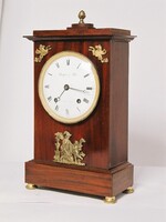 RITKASÁG,ANTIK ,EMPIRE ,SPINDLI (HETES JÁRATÚ ASZTALI ÓRA ,1800