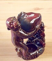 Párologtató kerámia majom mangó gyümölccsel