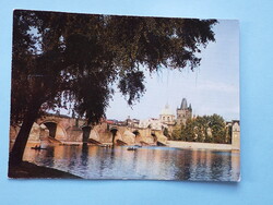 Képeslap (15) - Csehszlovákia (Csehország) - Prága - Károly híd 1960-as évek