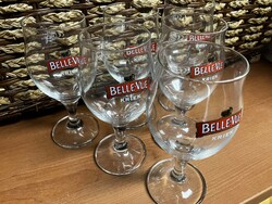 Belle vue belga meggy sörös talpas poharak