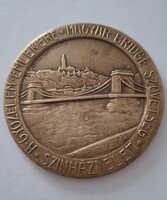 Országos Bridge Verseny  1932  jelzett bronz emlék érem  5,3 cm