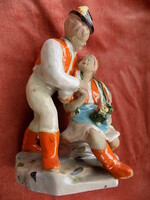 Szécsi kerámia, nagyméretű (18 cm magas), hibátlan. 1930-40-es évek.