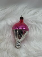 Retro  régi üveg karácsonyfadísz,ejtőernyő