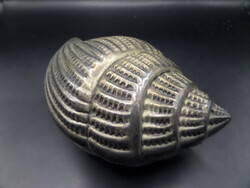Ezüstözött (eredeti) gyűjtői VINTAGE olasz csiga ékszeres dobozka 7 x 14 x 9 cm