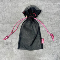 Astor fekete organza tasak