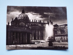Képeslap (15) - Olaszország - Róma - Szent Péter tér 1950-es évek