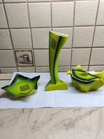 Art Deco kerámia váza, bonbonier, asztalközép kínáló  eladó!