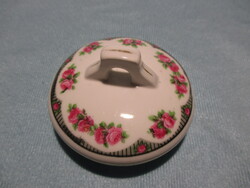 Zsolnay rózsás cukortartó tető
