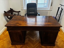 Tömör fából készült , indiai rózsafa íróasztal