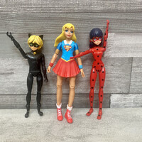 Supergirl, Miracoulus, Feketemacska lány játék figurák